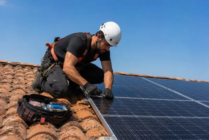 Maintenance et monitoring de panneaux solaires à Saint-Marcel-Campes