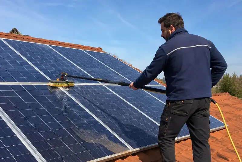 Nettoyage et entretien de panneaux solaires à Saint-Marcel-Campes